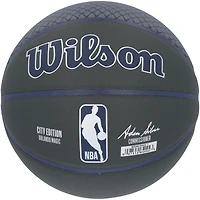 Ballon de basket-ball de collection dédicacé par Paolo Banchero Orlando Magic Wilson City Edition