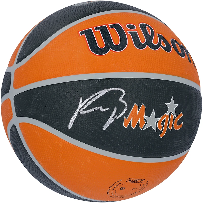 Ballon de basket Wilson City Standard dédicacé par Paolo Banchero Orlando Magic