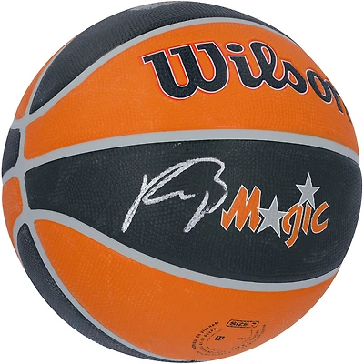Ballon de basket Wilson City Standard dédicacé par Paolo Banchero Orlando Magic