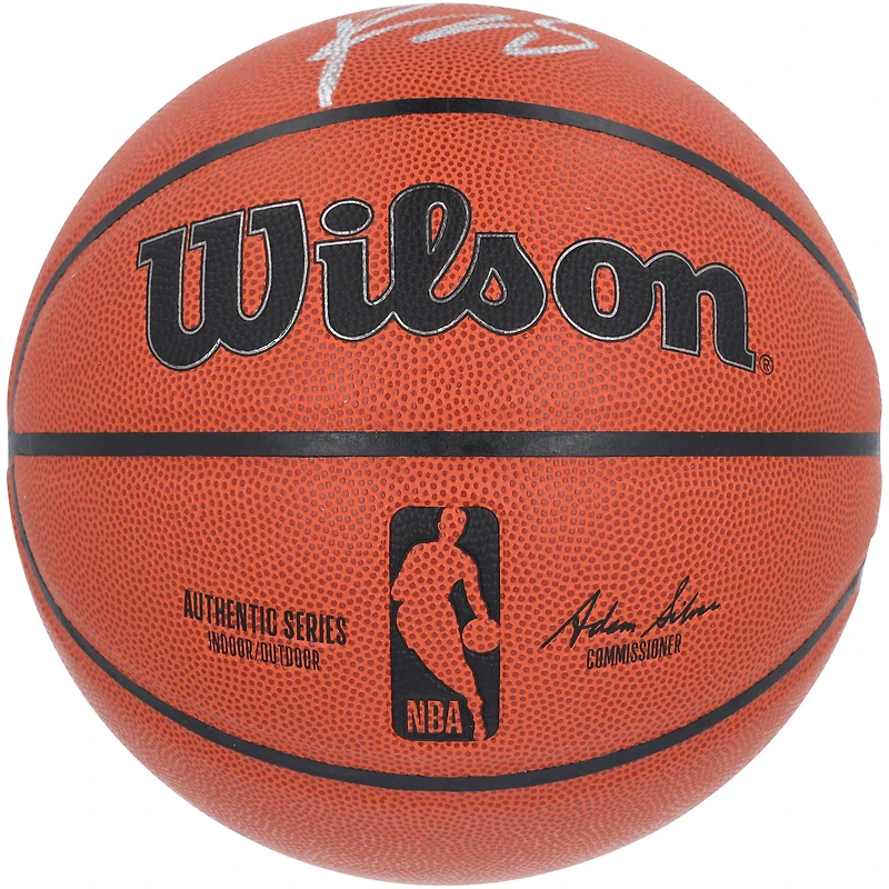 Ballon de basket-ball intérieur/extérieur Wilson autographié par Paolo Banchero Orlando Magic