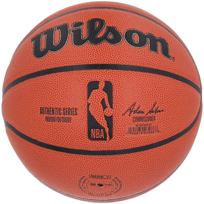 Ballon de basket-ball intérieur/extérieur Wilson autographié par Paolo Banchero Orlando Magic