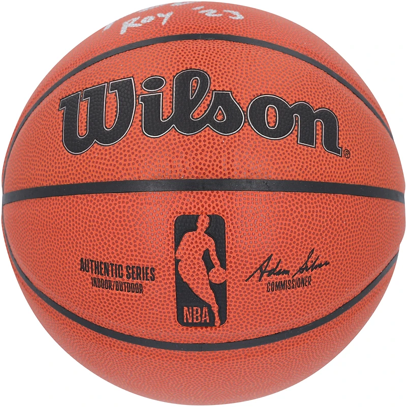 Ballon de basket Wilson autographié par Paolo Banchero Orlando Magic avec inscription « ROY 23 »