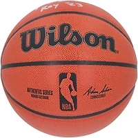 Ballon de basket Wilson autographié par Paolo Banchero Orlando Magic avec inscription « ROY 23 »
