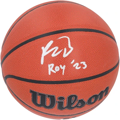 Ballon de basket Wilson autographié par Paolo Banchero Orlando Magic avec inscription « ROY 23 »