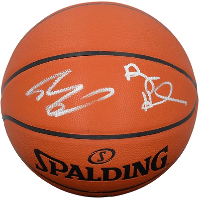 Ballon de basket-ball intérieur/extérieur dédicacé par Penny Hardaway et Shaquille O'Neal des Orlando Magic