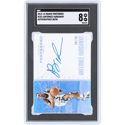 Penny Hardaway Orlando Magic Autographed 2015-16 Panini Preferred #253 #30/50 SGC Authenticated 8 Card