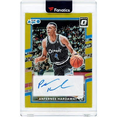 Carte autographiée Penny Hardaway Orlando Magic 2024-25 Panini Donruss Optic Gold Prizm #RSS-HRD #5/10