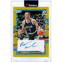 Carte autographiée Penny Hardaway Orlando Magic 2024-25 Panini Donruss Optic Gold Prizm #RSS-HRD #5/10