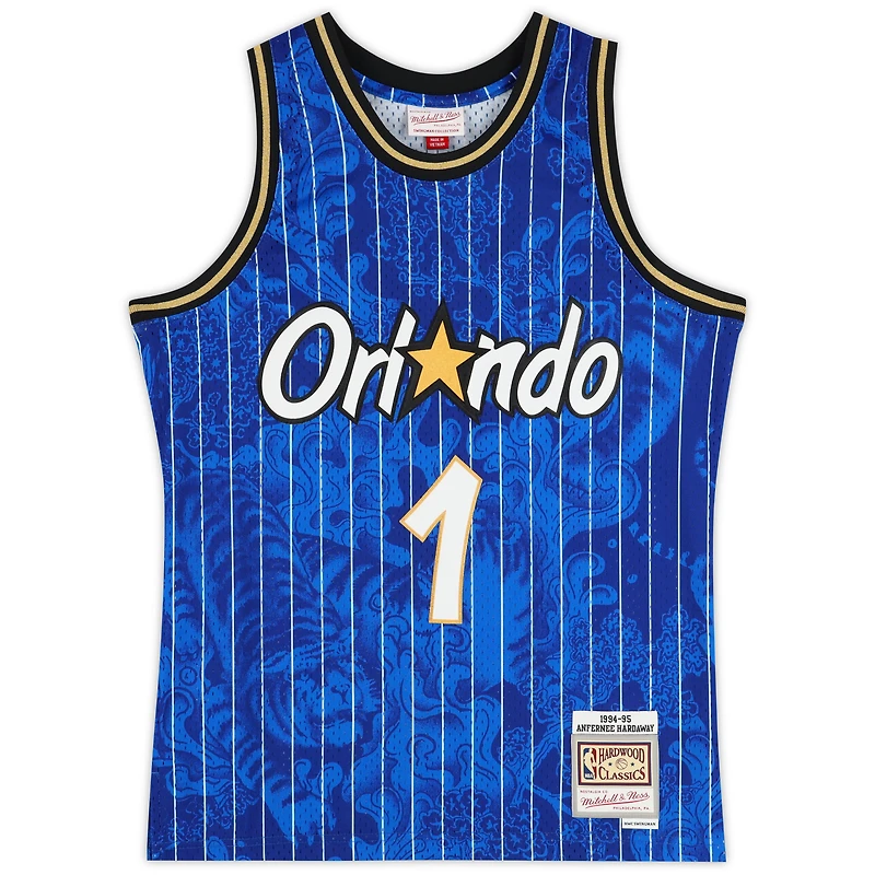 Penny Hardaway Orlando Magic Autographed Mitchell & Ness Blue 1994-95 Asian Heritage Swingman Jersey