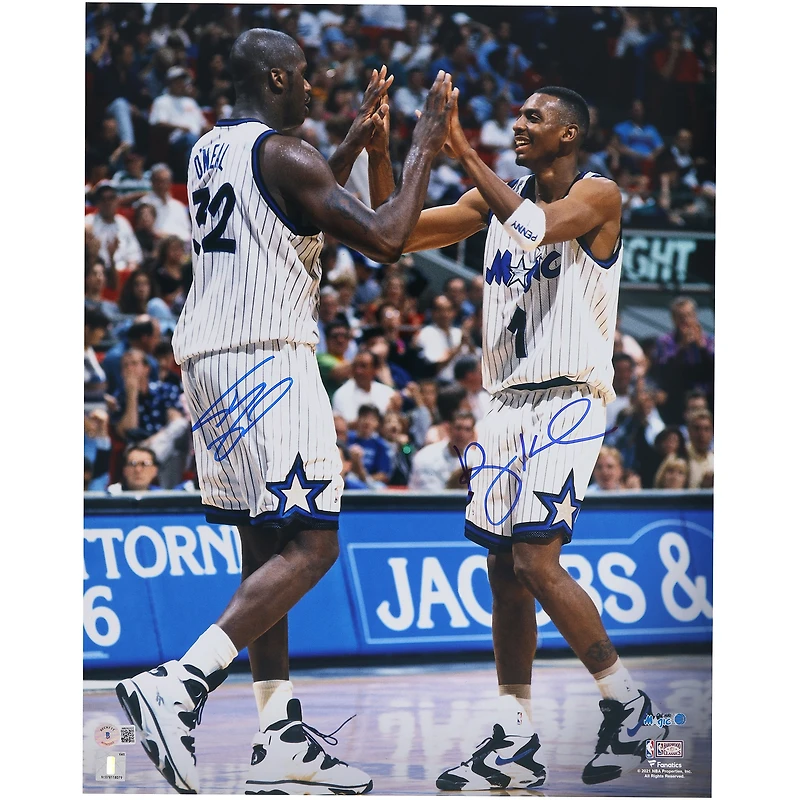Shaquille O'Neal & Penny Hardaway Orlando Magic Autographed 16" x 20" Celebrating Photograph