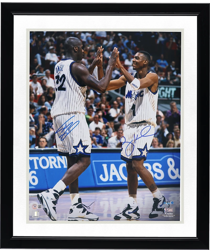 Shaquille O'Neal & Penny Hardaway Orlando Magic Autographed 16" x 20" Celebrating Photograph
