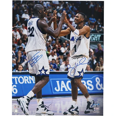 Shaquille O'Neal & Penny Hardaway Orlando Magic Autographed 16" x 20" Celebrating Photograph
