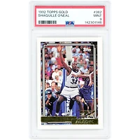 Shaquille O'Neal Orlando Magic 1992-93 Topps Gold #362 PSA Authenticated 9 Rookie Card