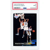 Carte de recrue Shaquille O'Neal Orlando Magic 1992-93 Upper Deck n° 1 authentifiée PSA 9