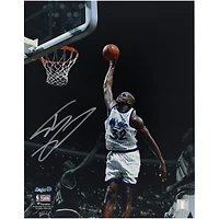 Photographie autographiée de 11"x 14" de Shaquille O'Neal, du Orlando Magic, lors du match contre les Dallas Mavericks
