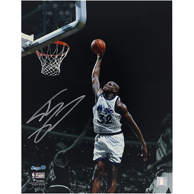 Shaquille O'Neal Orlando Magic Autographed 11" x 14" Dunk Spotlight Photograph from Game vs. Dallas Mavericks