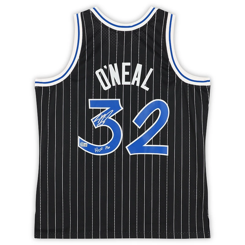 Shaquille O'Neal Orlando Magic Autographed Mitchell & Ness - Swingman Jersey with "HOF 16" Inscription