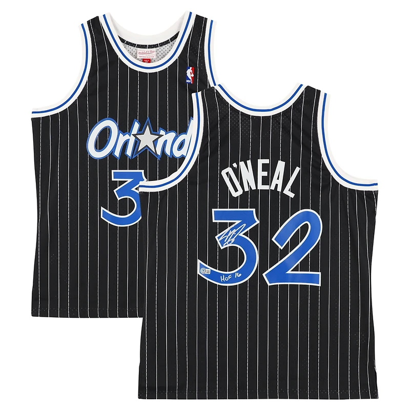 Shaquille O'Neal Orlando Magic Autographed Mitchell & Ness - Swingman Jersey with "HOF 16" Inscription