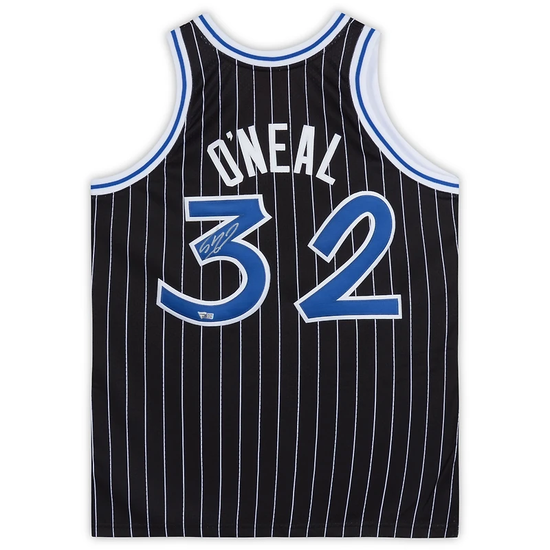 Shaquille O'Neal Orlando Magic Autographed Black Mitchell & Ness Authentic Jersey