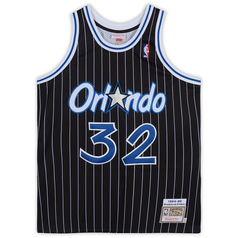 Shaquille O'Neal Orlando Magic Autographed Black Mitchell & Ness Authentic Jersey