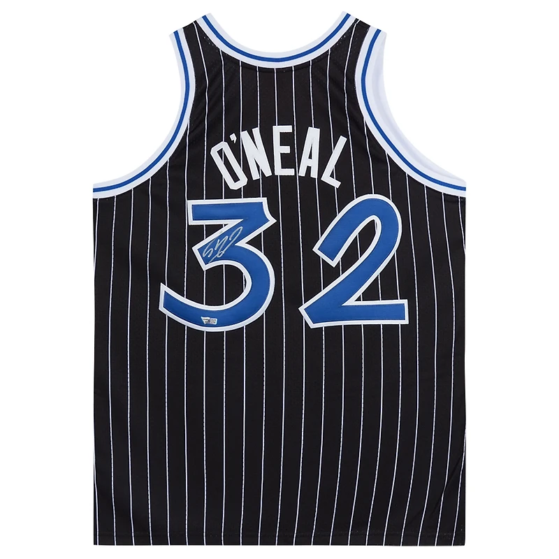 Shaquille O'Neal Orlando Magic Autographed Black Mitchell & Ness Authentic Jersey