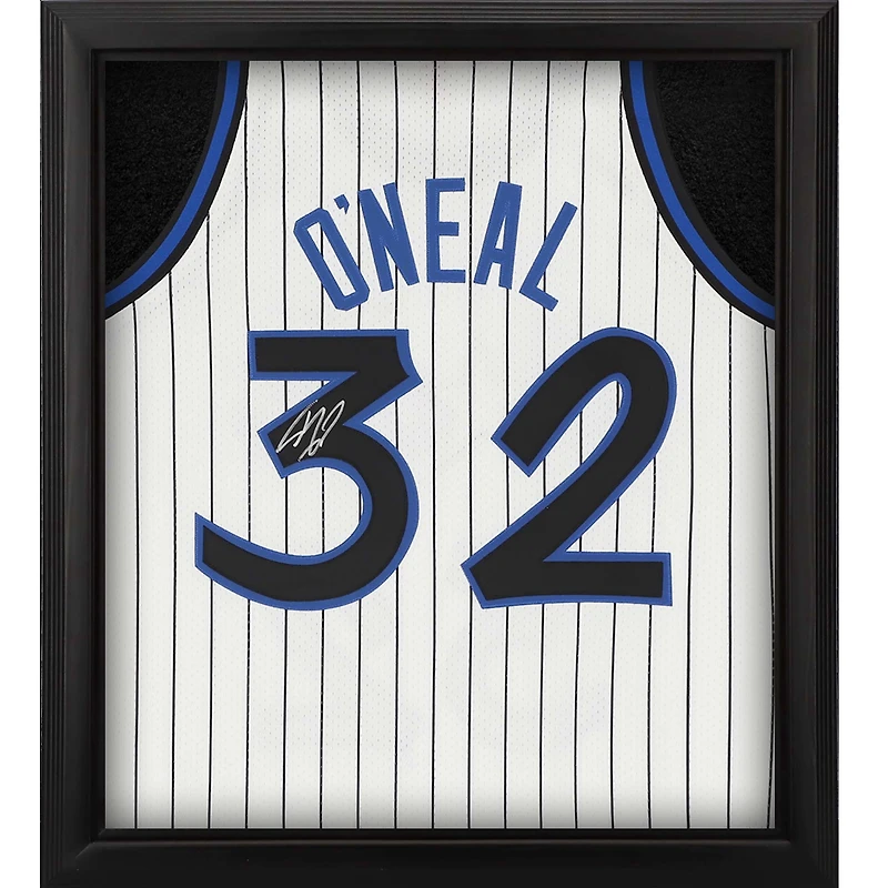 Maillot authentique autographié par Shaquille O'Neal Orlando Magic Mitchell & Ness blanc 1993-94 Shadowbox