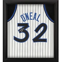 Maillot authentique autographié par Shaquille O'Neal Orlando Magic Mitchell & Ness blanc 1993-94 Shadowbox