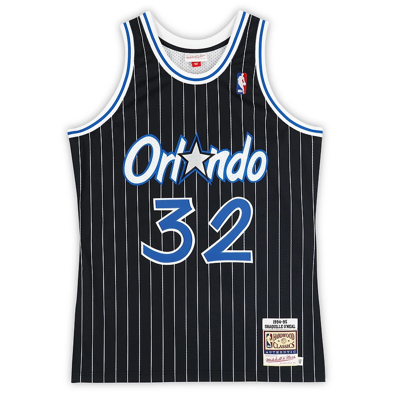 Shaquille O'Neal Orlando Magic Autographed Mitchell & Ness 1994-95 Black Authentic Jersey