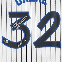 Maillot Swingman blanc autographié par Shaquille O'Neal des Orlando Magic Mitchell & Ness 1993-94 avec inscription « HOF 16 »