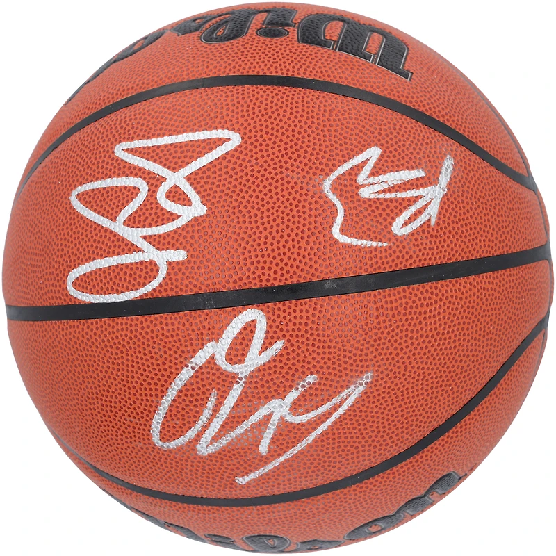 Ballon de basket-ball d'intérieur/extérieur Wilson Authentic Series signé à plusieurs reprises par Shaquille O'Neal, Paolo Banchero et Mike Miller Orlando Magic