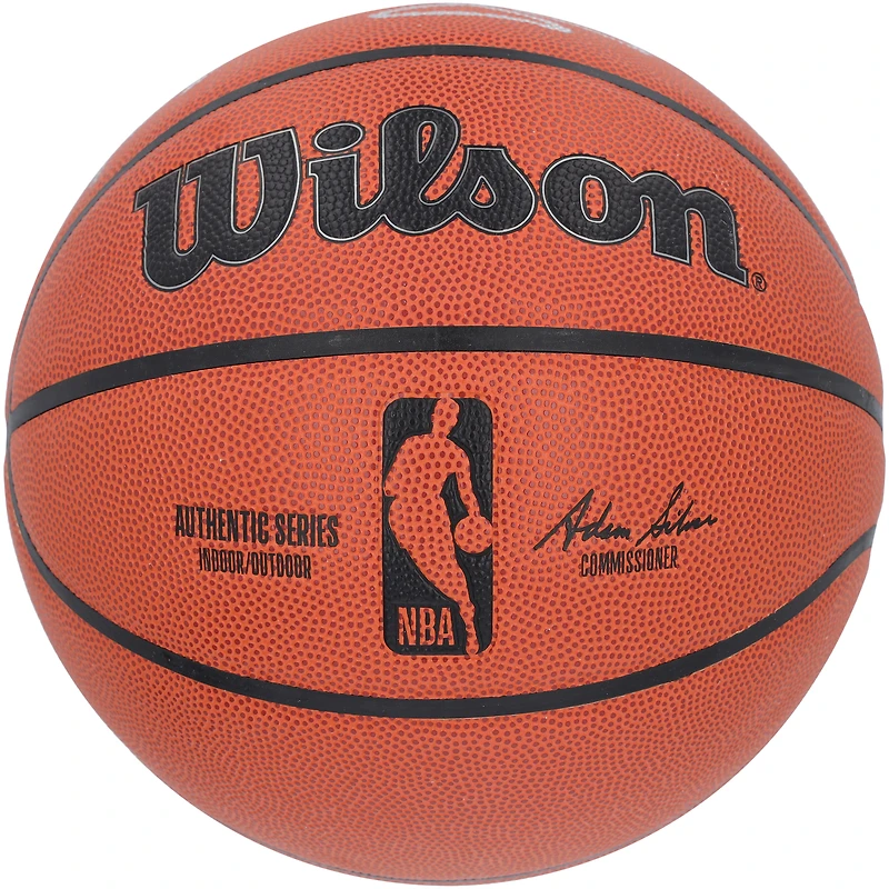 Ballon de basket-ball d'intérieur/extérieur Wilson Authentic Series signé à plusieurs reprises par Shaquille O'Neal, Paolo Banchero et Mike Miller Orlando Magic