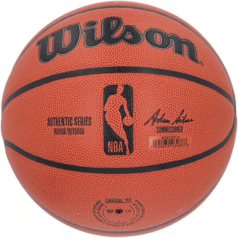 Ballon de basket-ball d'intérieur/extérieur Wilson Authentic Series signé à plusieurs reprises par Shaquille O'Neal, Paolo Banchero et Mike Miller Orlando Magic