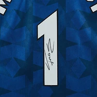 Maillot authentique Mitchell & Ness bleu autographié par Tracy McGrady Orlando Magic 2000-2001
