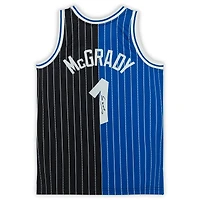 Maillot Swingman Mitchell & Ness 2003-04 autographié noir et bleu par Tracy McGrady Orlando Magic