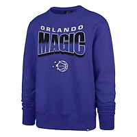 Unisex '47  Blue Orlando Magic Brush By Headline Crewneck Sweatshirt