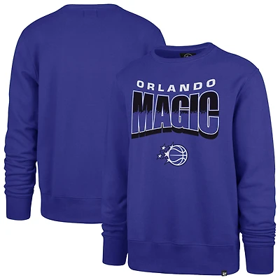Unisex '47  Blue Orlando Magic Brush By Headline Crewneck Sweatshirt