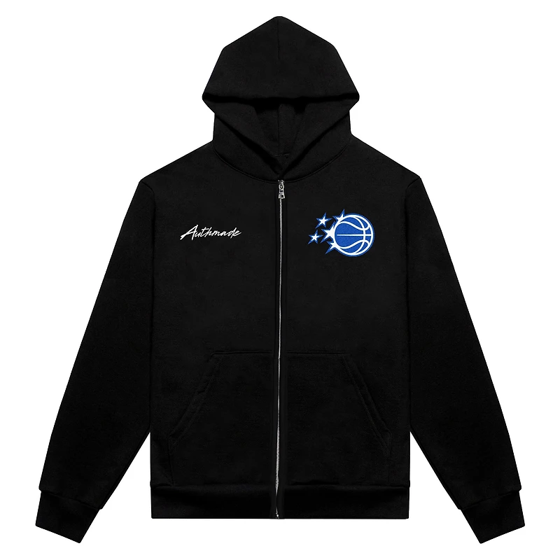 Unisex Authmade  Black Orlando Magic Premium Boxy Full-Zip Hoodie