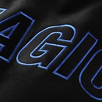 Unisex FISLL Black Orlando Magic Logoman Shadow Collection Full-Snap Varsity Jacket