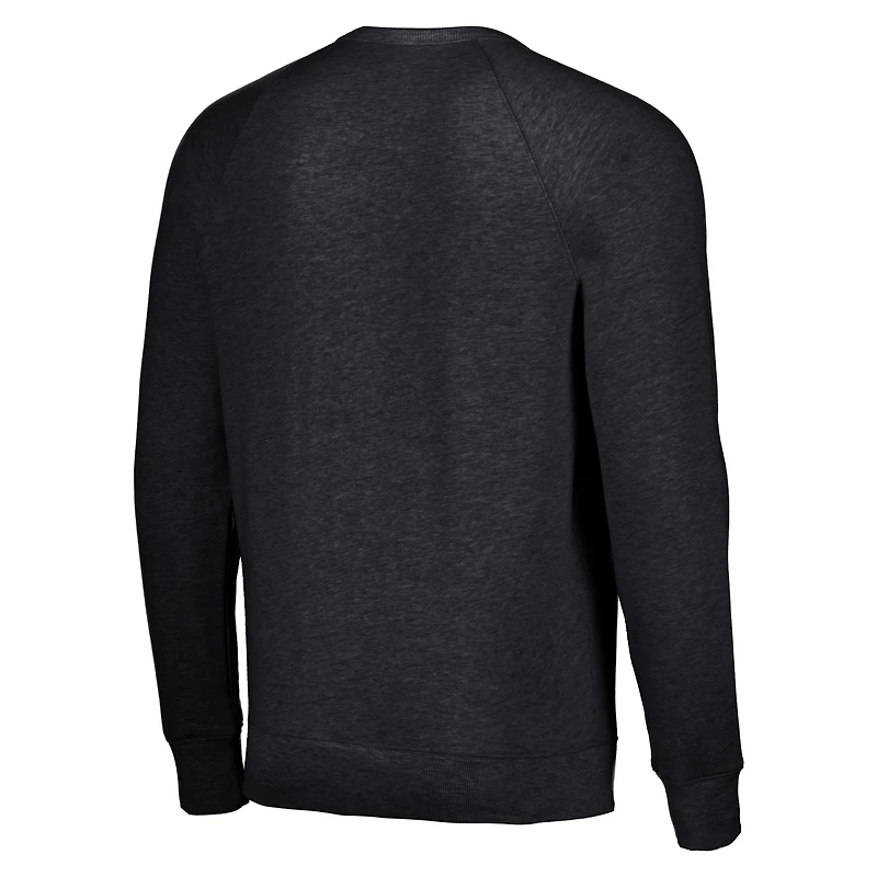 Unisex Homage  Charcoal Orlando Magic Slam Dunk Sesame Tri-Blend Crew Raglan Pullover Sweatshirt
