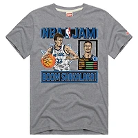 Unisex Homage Franz Wagner Gray Orlando Magic NBA Jam Tri-Blend T-Shirt
