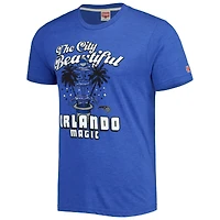 Unisex Homage Royal Orlando Magic Hometown Hyper Local Tri-Blend T-Shirt