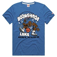 Unisex Homage Shaquille O'Neal Blue Orlando Magic Boomshaqalaka Tri-Blend T-Shirt