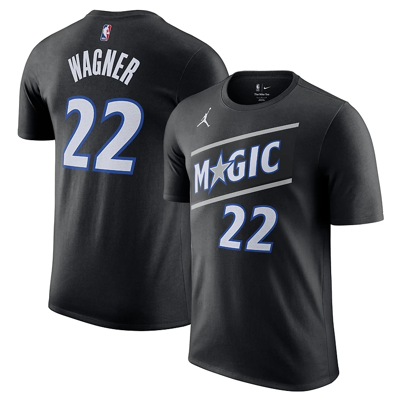 Unisex Jordan Brand Franz Wagner Black Orlando Magic Name & Number T-Shirt - Statement Edition