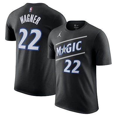 Unisex Jordan Brand Franz Wagner Black Orlando Magic Name & Number T-Shirt - Statement Edition