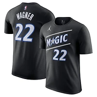Unisex Jordan Brand Franz Wagner Black Orlando Magic Name & Number T-Shirt - Statement Edition