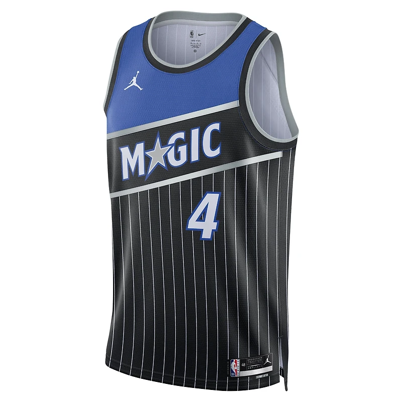 Unisex Jordan Brand Jalen Suggs Black Orlando Magic Swingman Jersey - Statement Edition