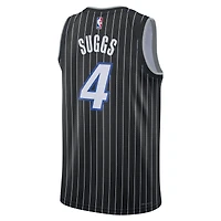 Maillot Swingman Jordan Brand Jalen Suggs noir des Orlando Magic - Édition Statement