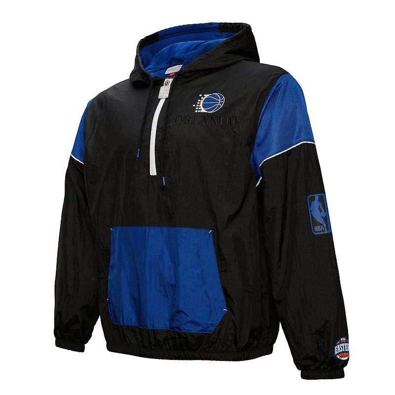 Veste coupe-vent unisexe Mitchell & Ness Orlando Magic Hardwood Classics Team OG 3.0 Anorak demi-zip noir