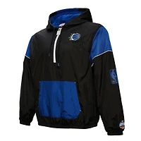 Veste coupe-vent unisexe Mitchell & Ness Orlando Magic Hardwood Classics Team OG 3.0 Anorak demi-zip noir
