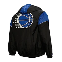Veste coupe-vent unisexe Mitchell & Ness Orlando Magic Hardwood Classics Team OG 3.0 Anorak demi-zip noir